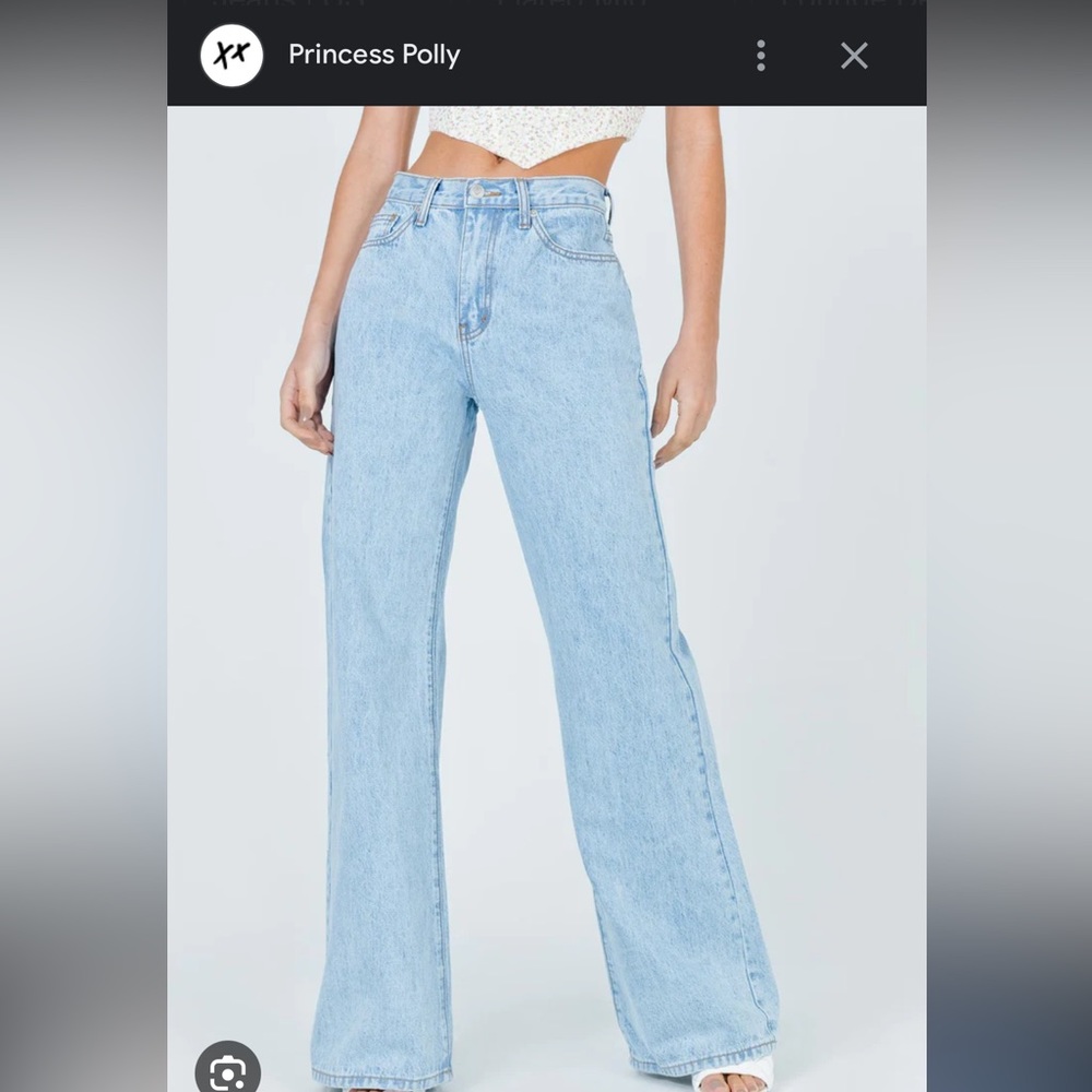 Princess Polly Maple Flare Jeans - size 4